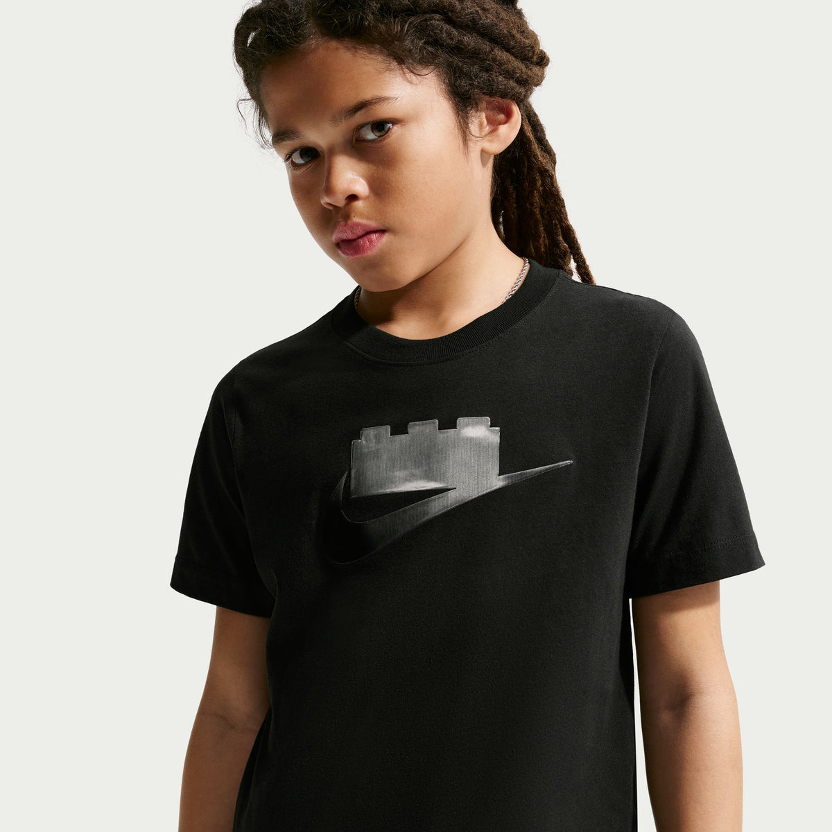 NIKE X LEGO COLLECTION BIG KIDS' CHROME T-SHIRT BLACK – Park Sports Ph